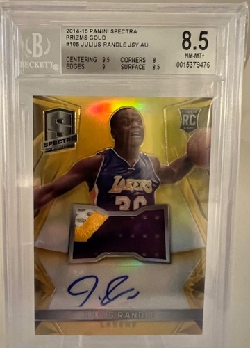 2015 Julius Randle Jersey Rookie Auto Gold #'d 4/10