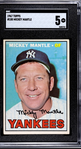 1967 Topps Mickey Mantle SGC 5