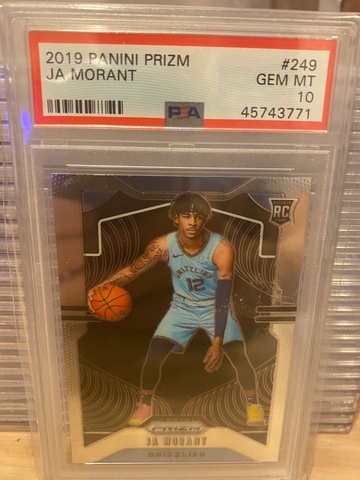 Ja Morant prizm rookie rc PSA 10 #249