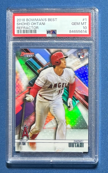 2018 Bowman’s Best Shohei Ohtani Refractor PSA 10 RC #1