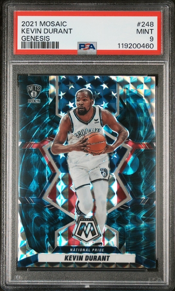 2021 Mosaic #248 Kevin Durant Genesis PSA 9