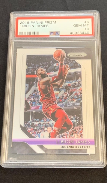 2018 Prizm Lebron James PSA 10