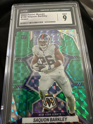 2022 Panini Mosaic #146 Saquon Barkley Green
