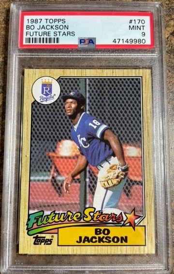 Bo Jackson 1987 Topps RC PSA 9