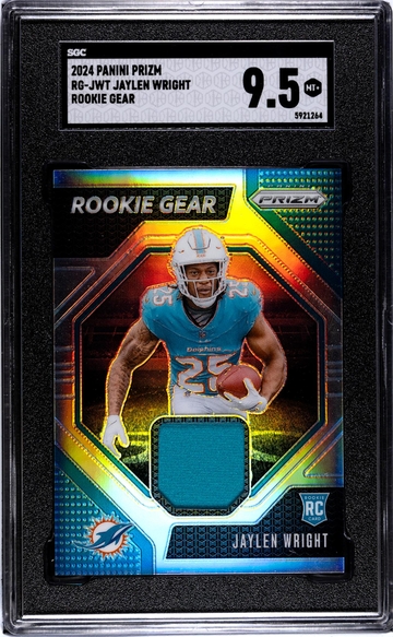 2024 Prizm #RG-JWT Jaylen Wright Rookie Gear SGC 9.5
