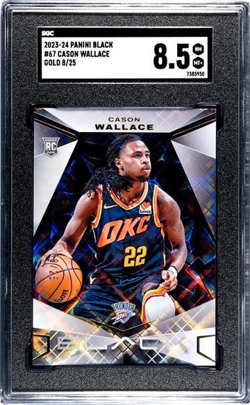 2023 Panini Black #67 Cason Wallace /25 SGC 8.5