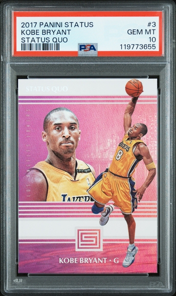 Kobe Bryant 2017 Panini Status Status Quo PSA 10