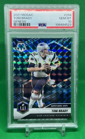 2021 Mosaic Genesis Tom Brady #284 PSA 10