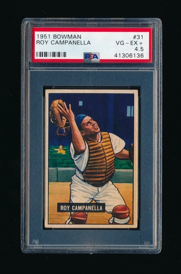 1951 Bowman #31, Roy Campanella PSA 4.5 VGEX-EX Great Color