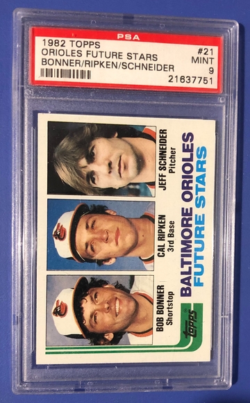 1982 Topps #21 Cal Ripken Jr. PSA 9 rookie card