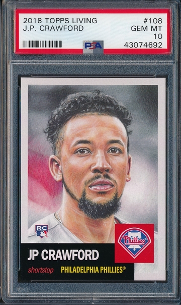 J.P. Crawford 2018 Topps Living #108 PSA 10 Rookie RC