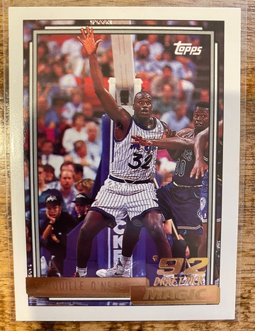 1992 Shaquille O'neal Topps Gold Rookie #362