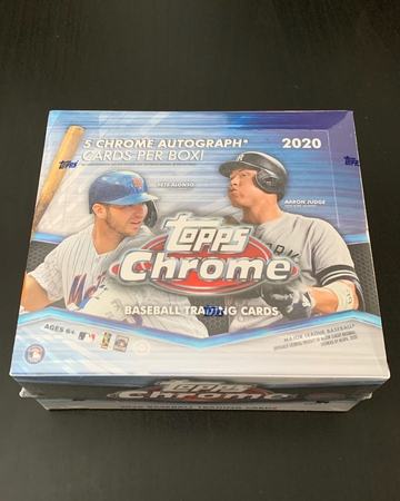 2020 Topps Chrome Baseball Jumbo Box 