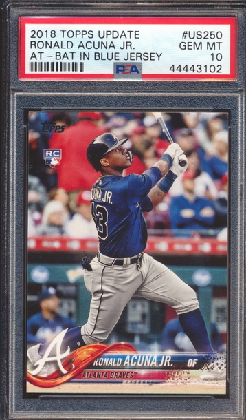 2018 Topps Update #US250 Ronald Acuna Jr PSA 10 44443102