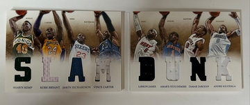 Panini Preferred Booklet 2012-13 Slam Dunk Patch Lebron James Kobe Bryant Vince Carter Shawn Kemp