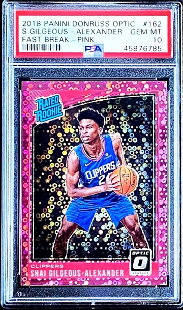 Shai Gilgeous-Alexander RC Optic Pink Fastbreak /20 PSA 10