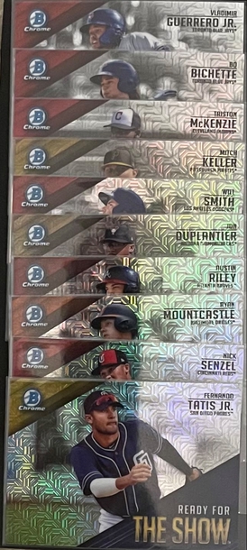 2019 Bowman Chrome Mega Box Ready For The Show full 20 card set 