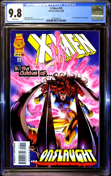 X-MEN #53 (1996) 🔥 1st Full Appearance of ONSLAUGHT 🔥 CGC 9.8 - WHITE Pages