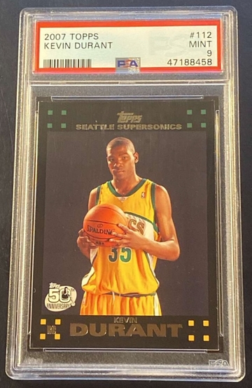 2007 Topps #112 Kevin Durant PSA 9 MINT