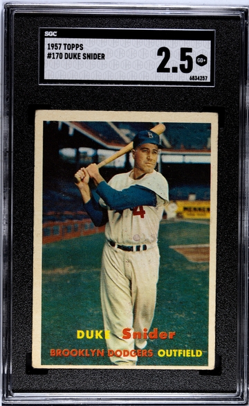1957 Topps Duke Snider #170 (HOF)