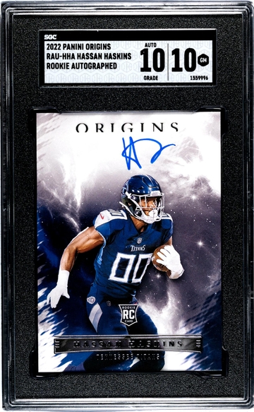 2022 Origins #RAU-HHA Hassan Haskins Rookie Autograph Auto SGC 10