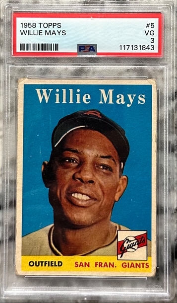 1958 Topps Willie Mays PSA 3