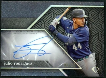 2024 Topps Diamond Icons ACC-JRO Julio Rodriguez Icons Chrome Autograph Card 10/10 Seattle Mariners