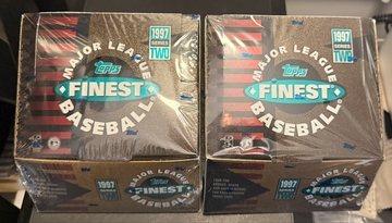 (x2) 1997 Topps Finest Series 2 Baseball Hobby Box Lot - Factory Sealed