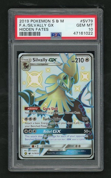 2019 Pokemon Hidden Fates SV79 Silvally GX F.A./Silvally GX PSA 10 Gem Mint
