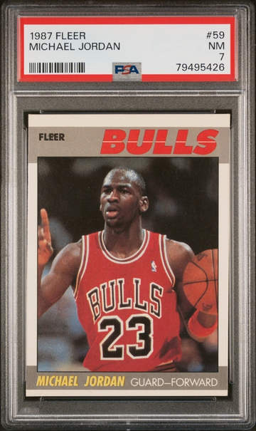 1987 Fleer Michael Jordan #59 PSA 7