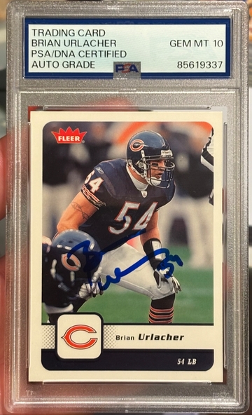 2006 Fleer #17 Brian Urlacher Signed PSA/DNA Authentic Auto 10 Chicago Bears