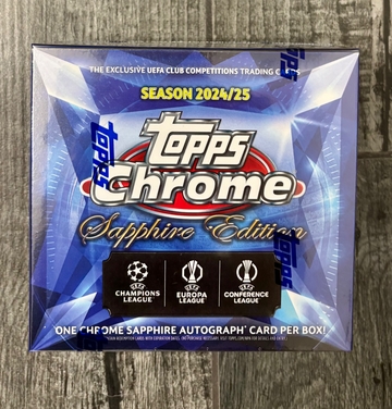 2024-25 Topps Chrome Sapphire UEFA Club Competitions Hobby Box