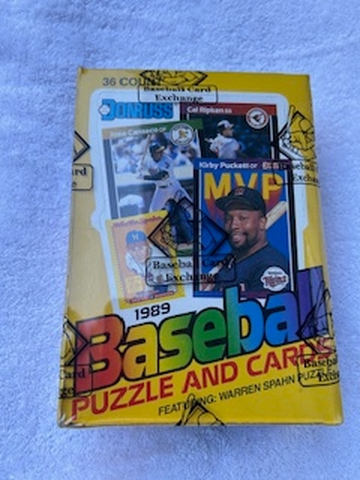 1989 Donruss Baseball Wax Box FASC BBCE