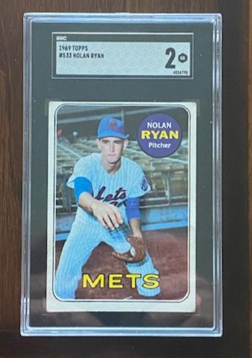 1969 Topps #533 Nolan Ryan