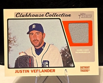 2015 Heritage  Justin Verlander  Clubhouse Collection #CCR-JV  Tigers  Game Used
