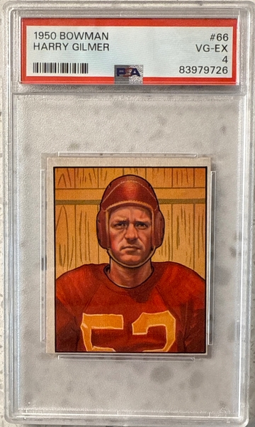 1948 bowman harry Gilmer psa 4 Washington redskins Alabama 