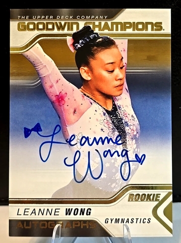 2023 Upper Deck  Goodwin Champions  Leanne Wong  Auto  #A-LW  Gymnastics Gators