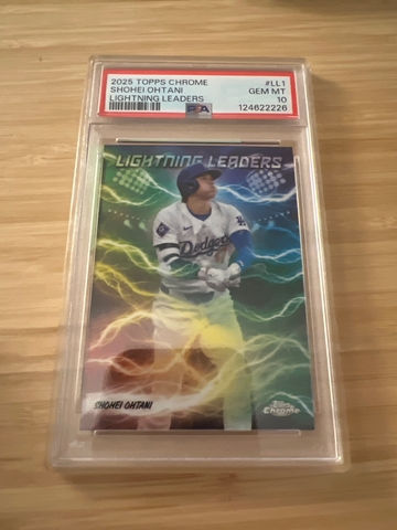 2025 Topps Chrome #LL1 Shohei Ohtani Lightning Leaders PSA 10