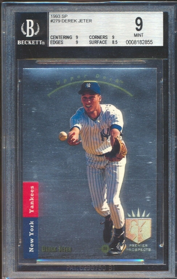 1993 SP BGS 9 Derek Jeter RC ROOKIE 