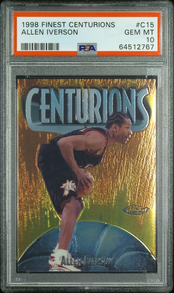 1998 Finest Allen Iverson Centurions /500 PSA 10