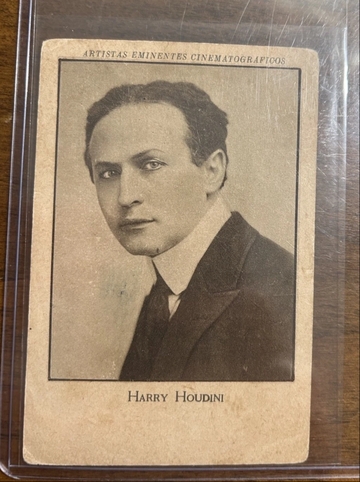 1920 Harry Houdini Rookie Rc Artistas Cinematograficos - Rare Back Jaime Boix