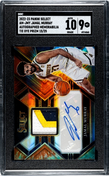 2022-23 Jamal Murray Auto Memo Tie Dye Prizm 15/25