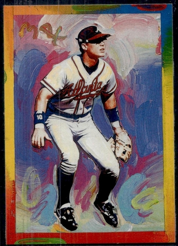 1997 Topps Gallery PM4 Chipper Jones Peter Max Atlanta Braves
