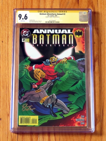 BATMAN ADVENTURES ANNUAL #2 1995 CGC SS 9.6 Signature Series signed Bruce Timm
