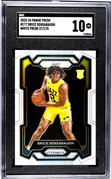 2023 Prizm Brice Sensabaugh Rookie White /175 SGC 10