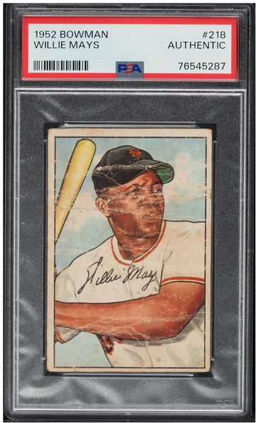 1952 Bowman Willie Mays #218 PSA AUTH