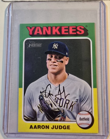 2025 Topps Heritage Mini Aaron Judge Color Swap Parallel