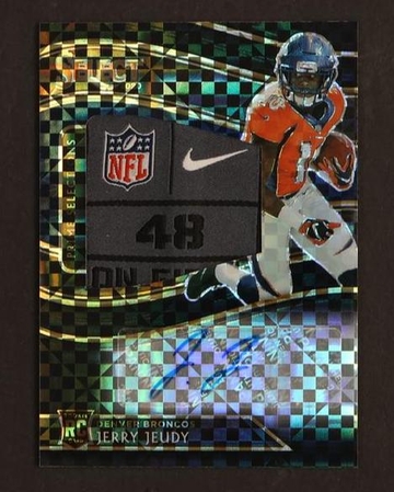 2020 Panini Select PSS-JJE Jerry Jeudy Prizm Rookie Denver Broncos Auto