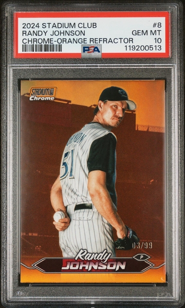 2024 Stadium Club #8 Randy Johnson /99 PSA 10
