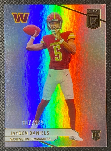 2024 Panini Donruss Elite - #165 Jayden Daniels Holo Base RC /999 Commanders ROY